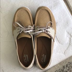 Clarks boat shoes size 8. Gently worn